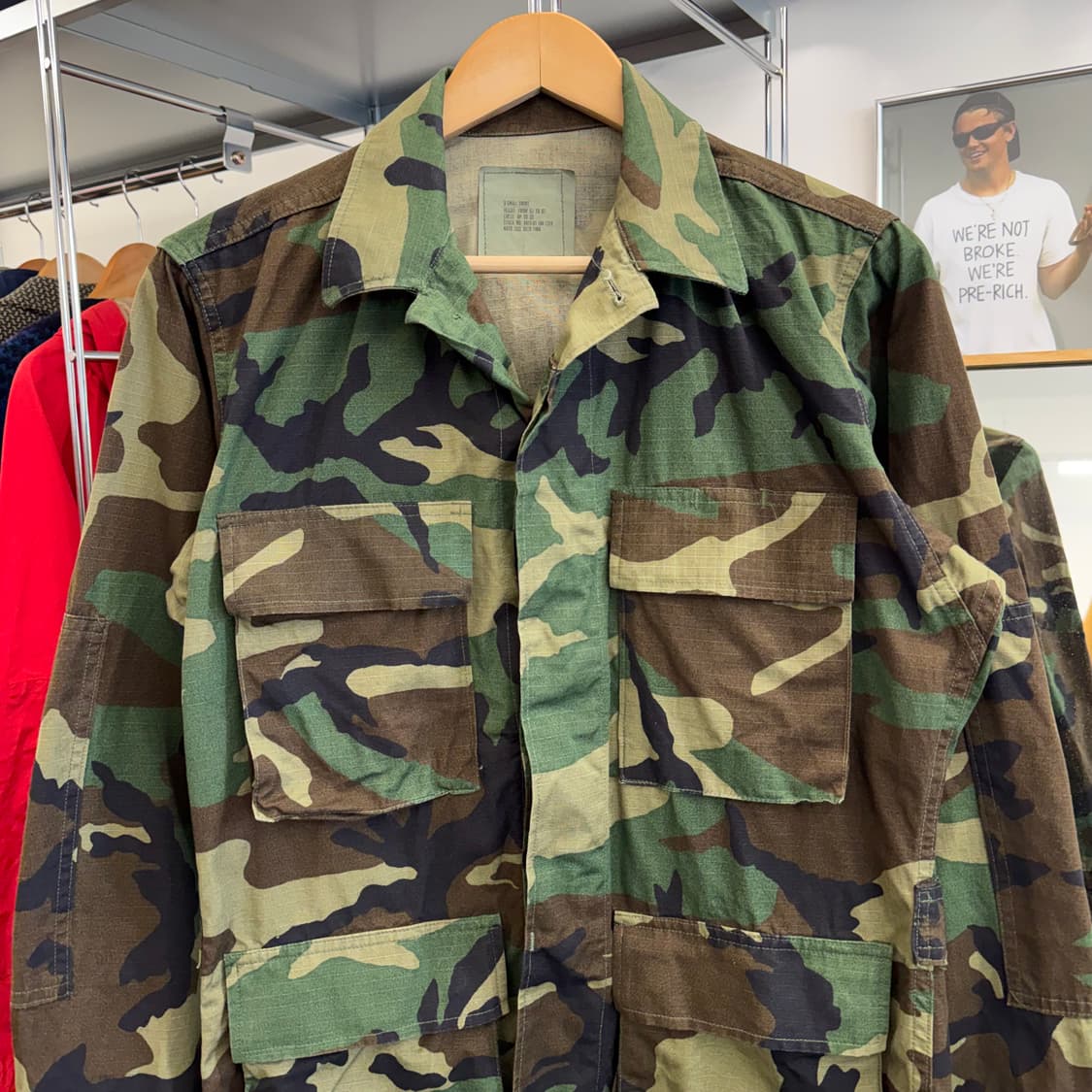 US Army 미군 우드랜드 카모 셔츠 자켓 (S)   상품이미지2