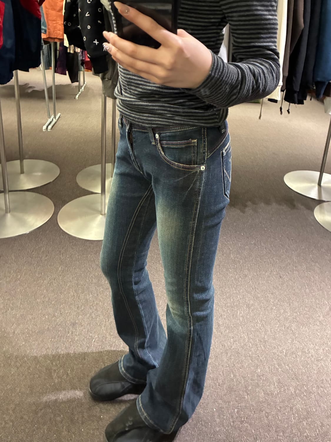 27)랭글러 빈티지 여성 부츠컷 데님 팬츠 상품이미지1