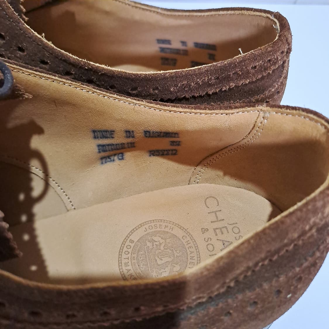 (택포) 조셉치니 스웨이드 브라운 슈즈  8.5 B736 상품이미지6