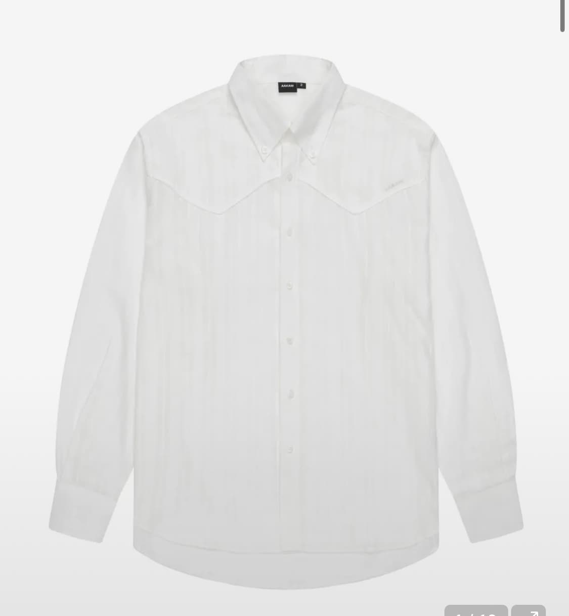 아캄 Western Cotton Shirts (White) - 2 상품이미지1