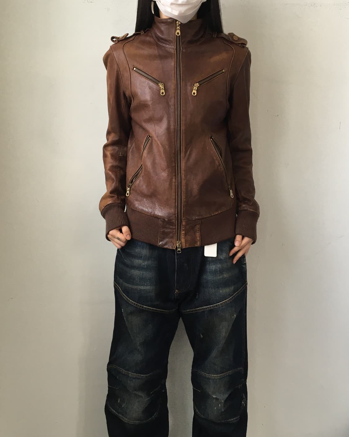 Lamb leather jacket 상품이미지1
