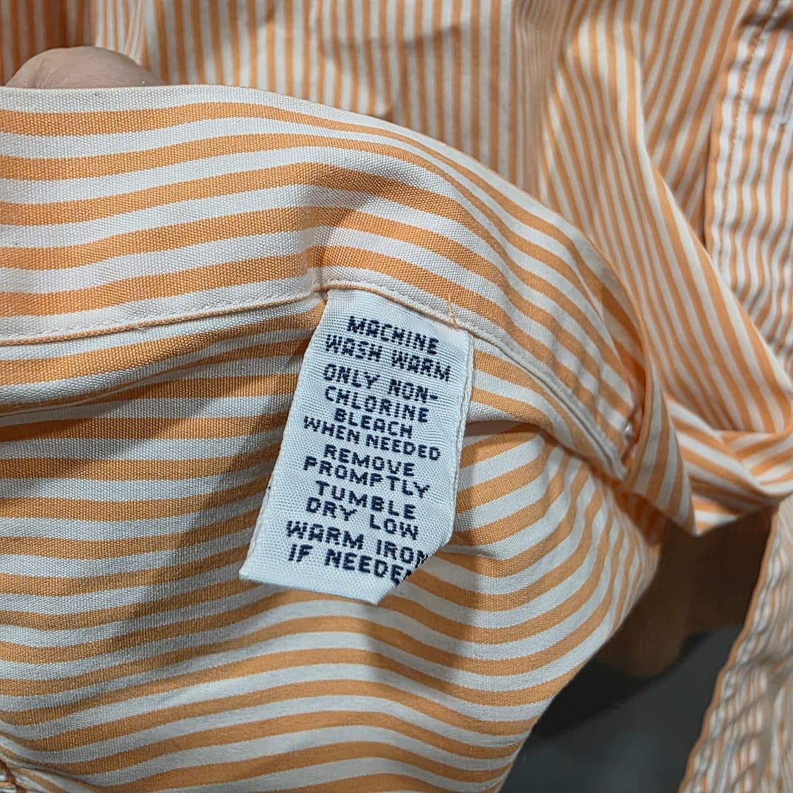 폴로 랄프로렌 오렌지 스트라이프 카라 셔츠 상품이미지4