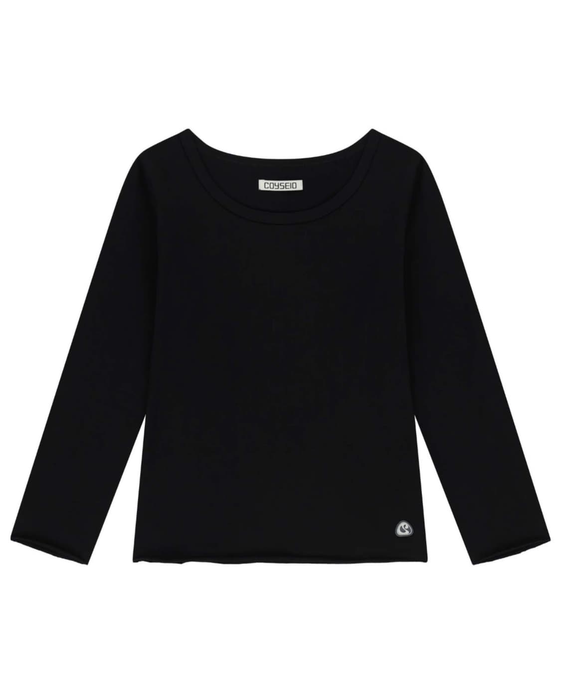 코이세이오 BACK CIRCLE CAPRI SLEEVES BLACK 상품이미지1