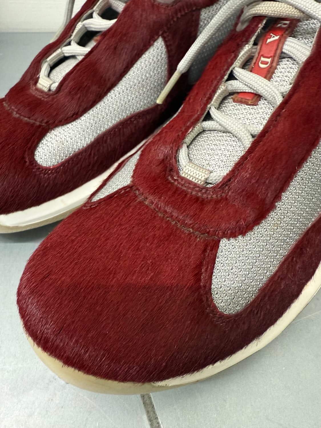 프라다 아메리카 컵 버건디 pony hair 송치 6 상품이미지4