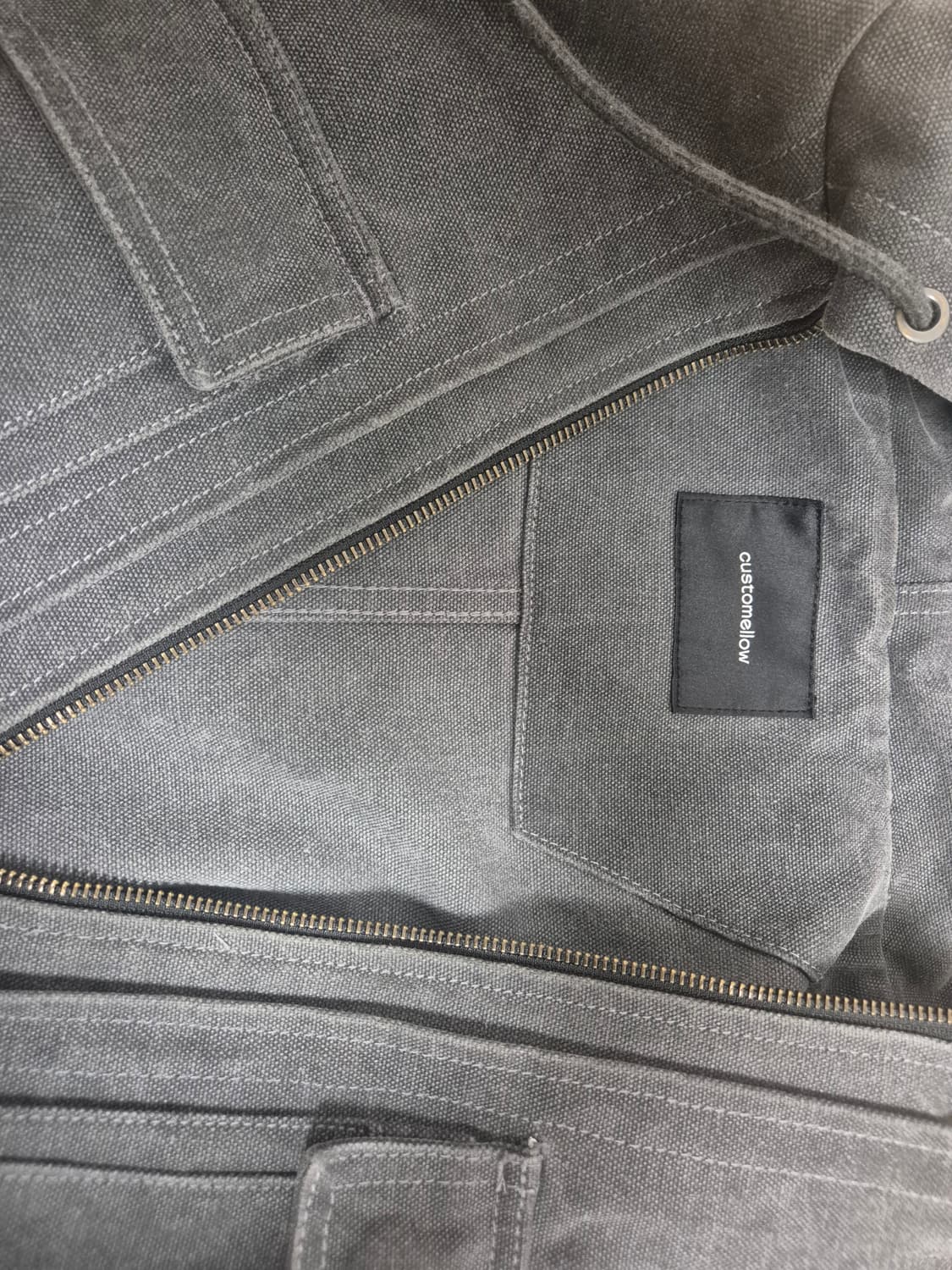 커스텀멜로우 grey cotton dyed hood jacket 상품이미지3