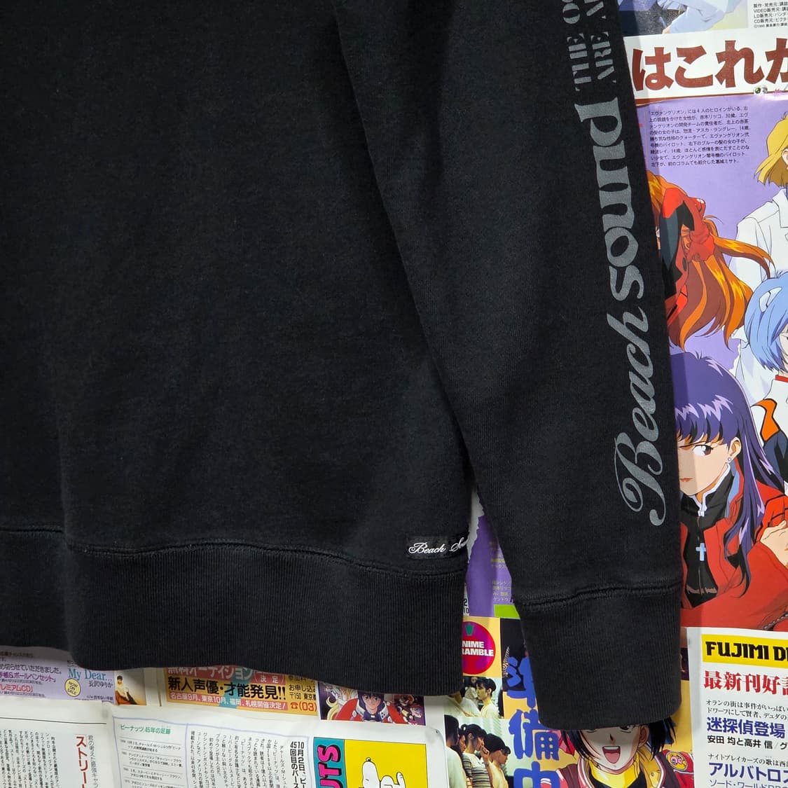 JPN 비치사운드 레터링 자수 슬림핏 후드집업 상품이미지8