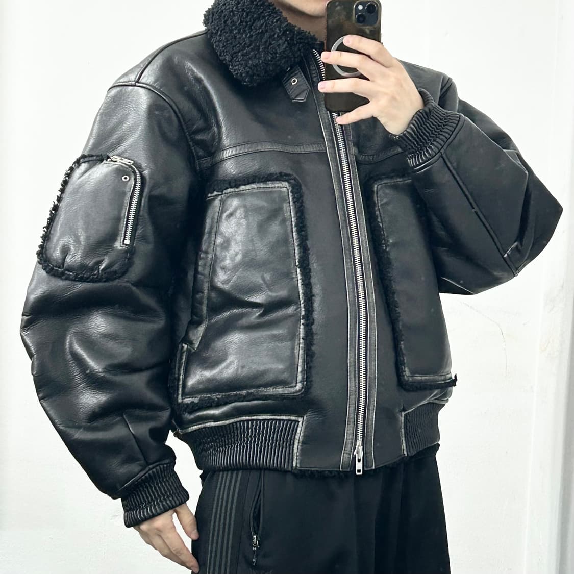 도프제이슨 럼버잭 무스탕 자켓 상품이미지2
