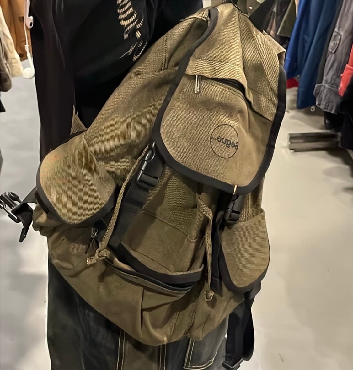 빈티지 카키 모리걸 백팩 상품이미지3