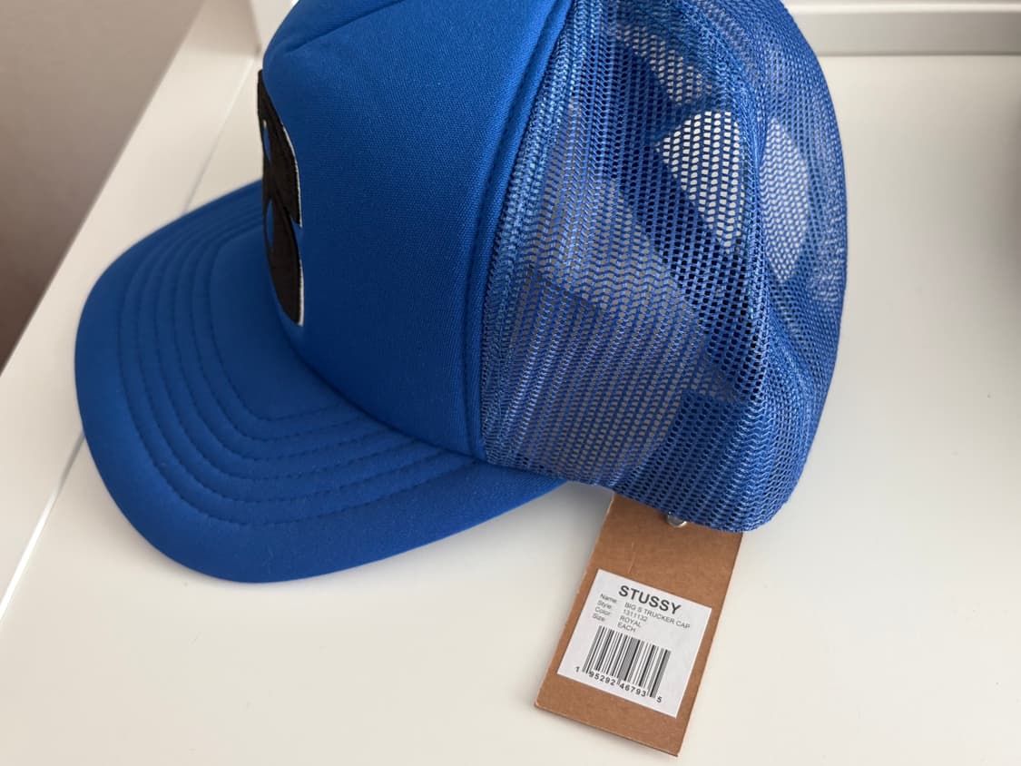 (한국발매x)스투시 빅 s 트러커 스냅백 블루 슈프림 팔라스 상품이미지2