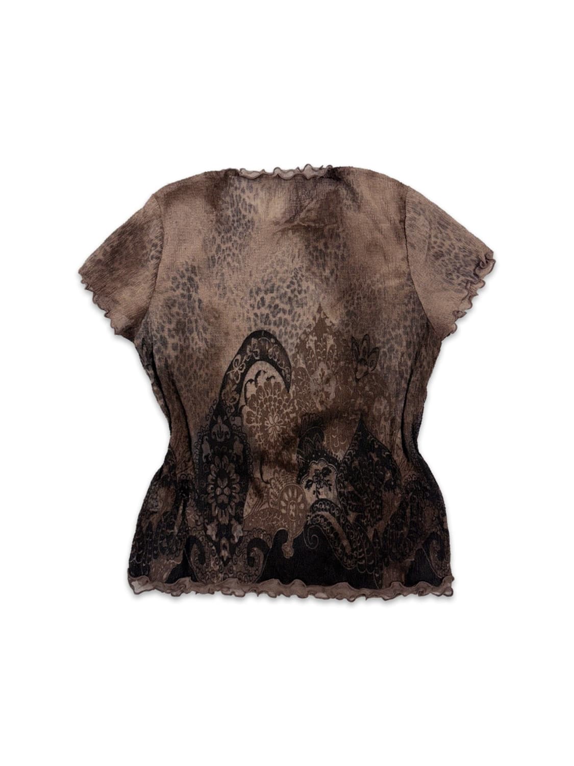 빈티지 오리엔탈 시스루 레이어드티 상품이미지4