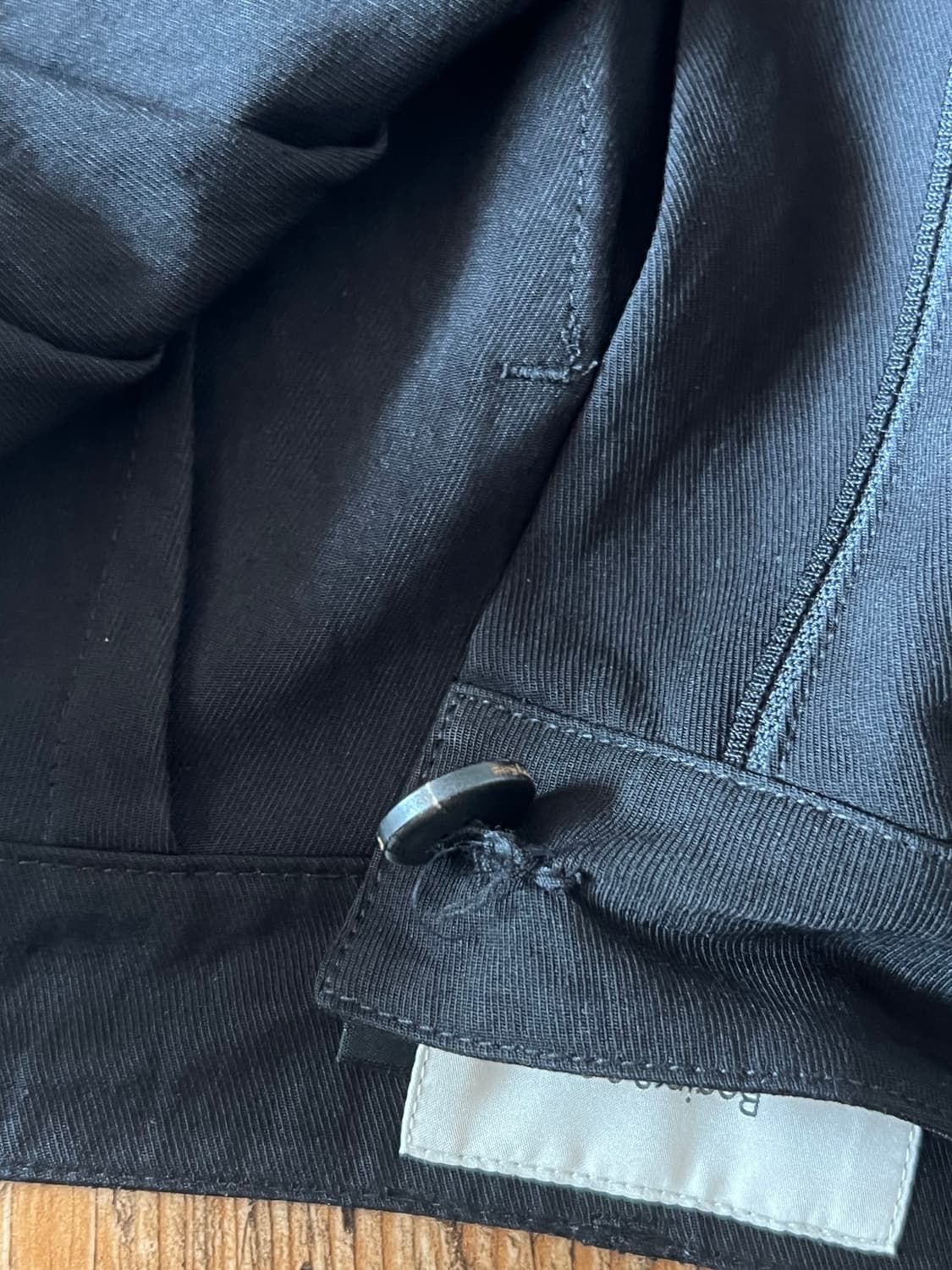 비긴202 나이코마 투턱 팬츠 블랙 3 상품이미지5