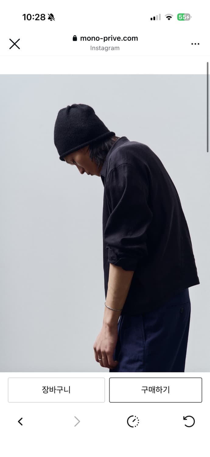 모노프리베 roll beanie (black) 상품이미지2