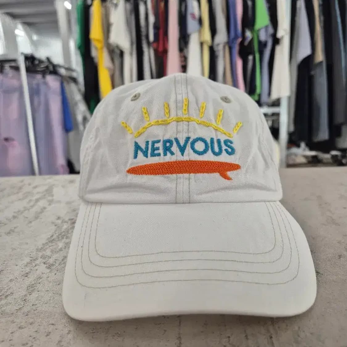 NERVOUS 볼캡 (화이트) 상품이미지2