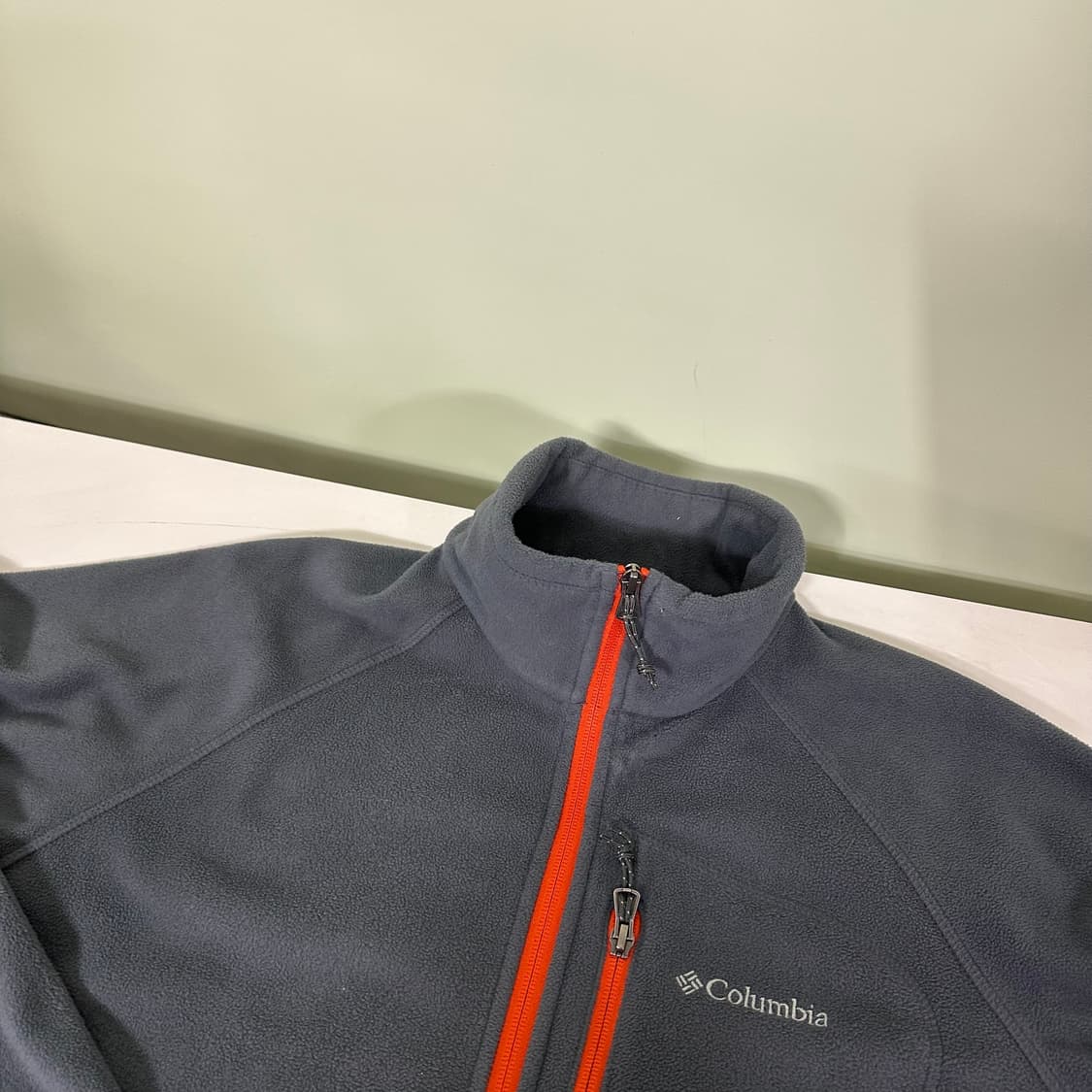 M 컬럼비아 진그레이 기본로고 폴리 플리스자켓 상품이미지1