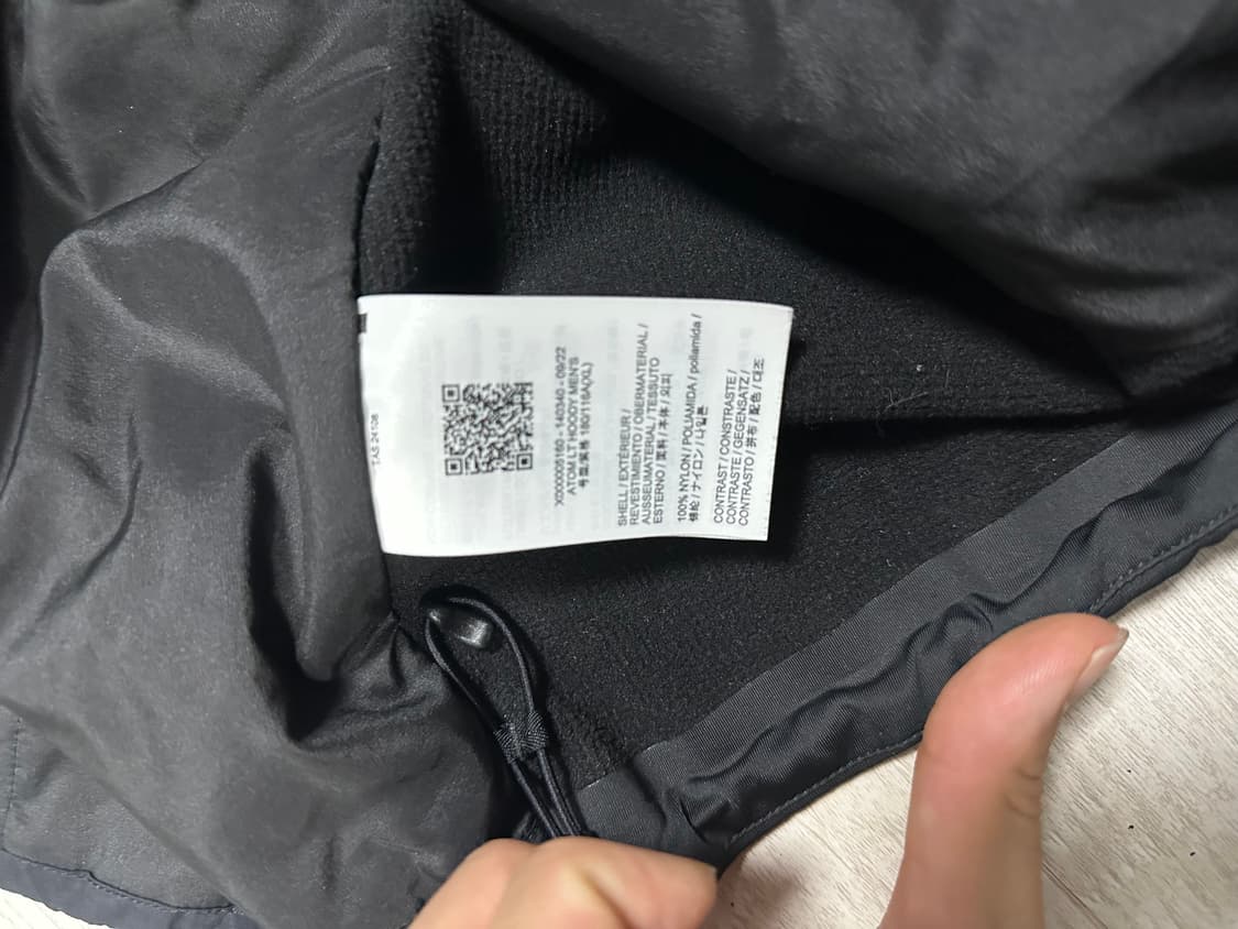 아크테릭스 아톰 LT 블랙 L [1회착용] 상품이미지4