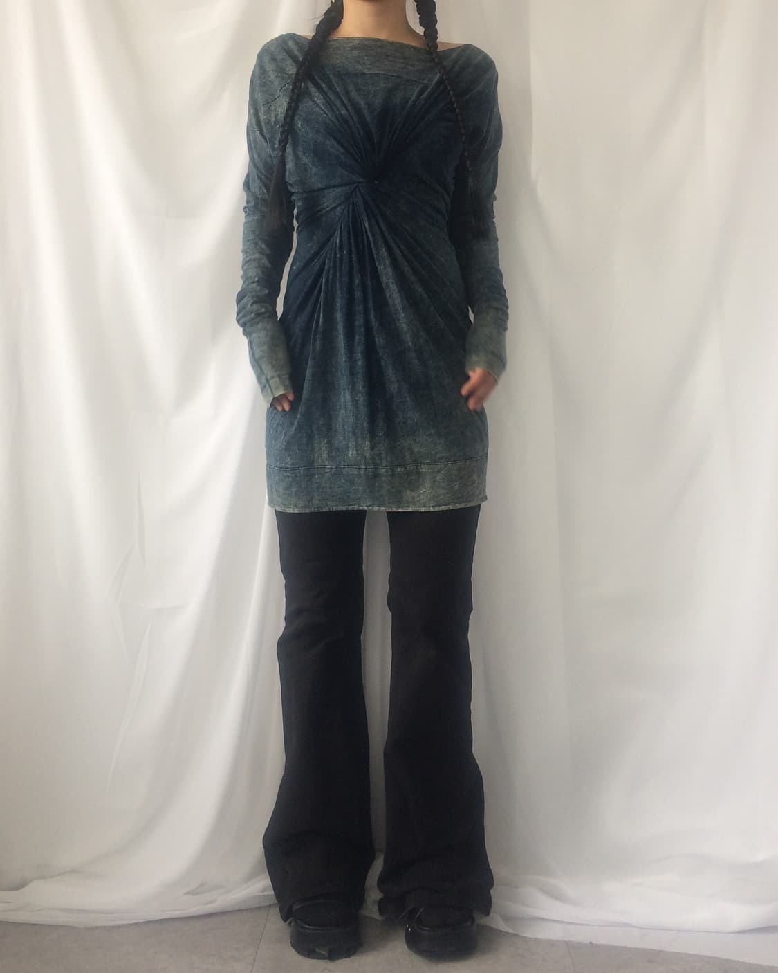 Diesel drape washed onepiece 상품이미지1