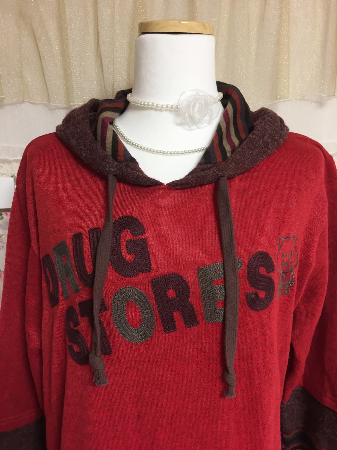 빈티지 드럭스토어 돼지 귀 후드티 상품이미지2