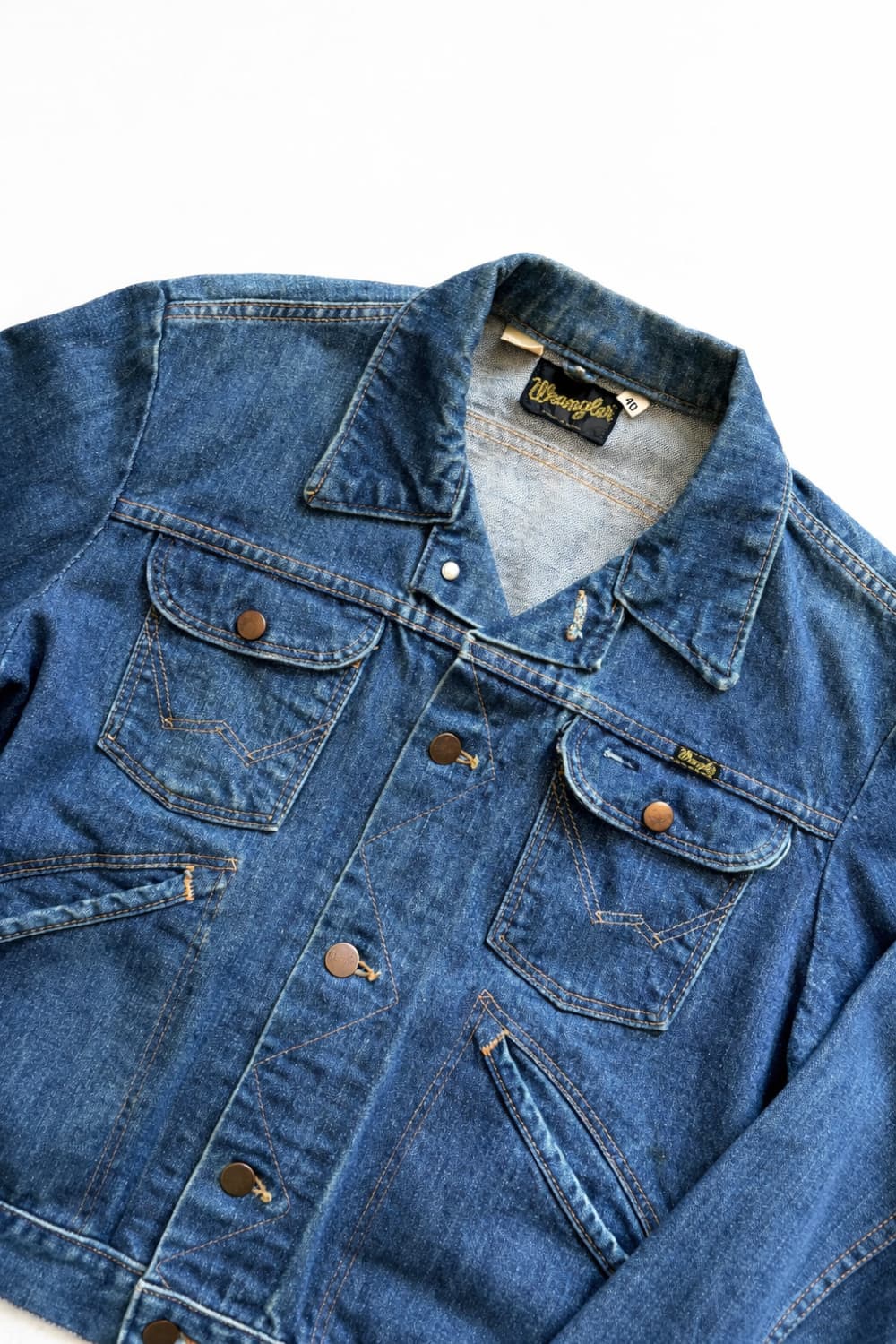70's 랭글러 124MJ 데님 트러커 자켓 40(100) 상품이미지2