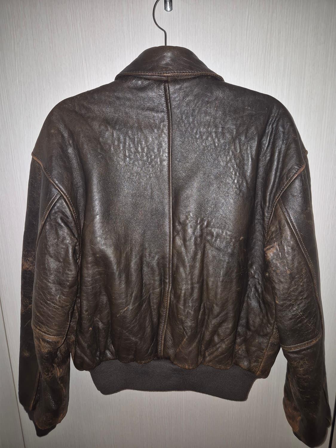 80s - 90s 아비렉스 A-2 가죽 항공점퍼 상품이미지5