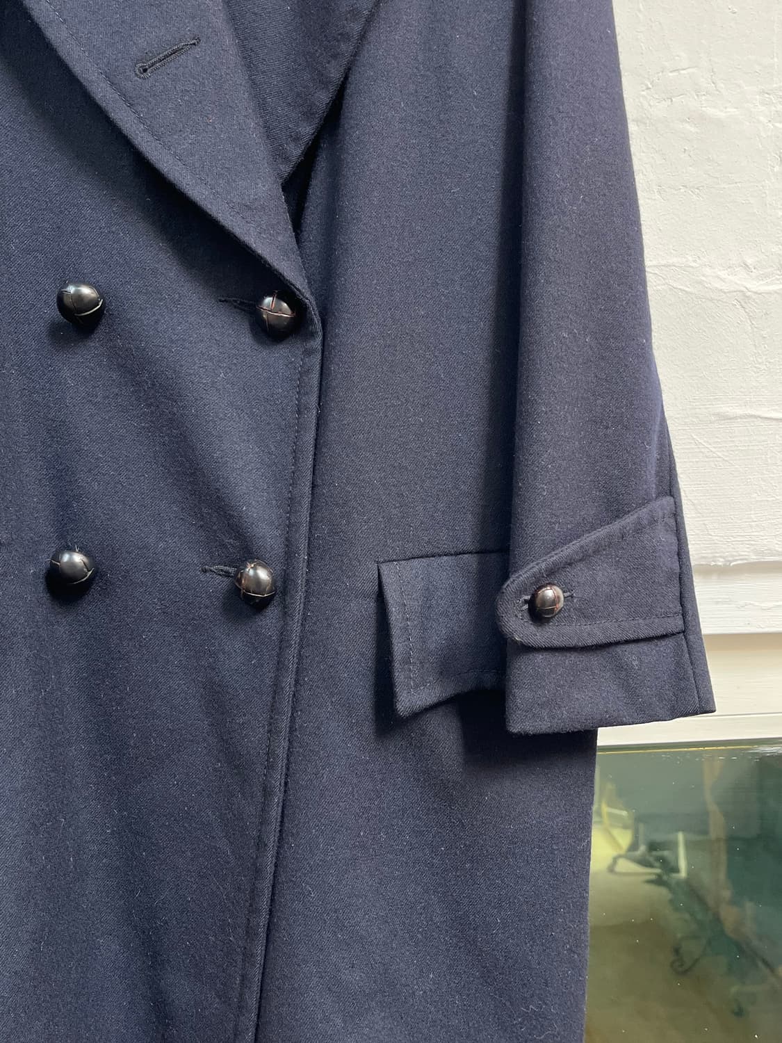 Paul Smith 네이비 더블 브레스티드 울 코트 42 상품이미지4