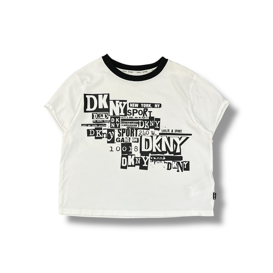 dkny 그래픽 링거 반팔티 y12131 상품이미지2