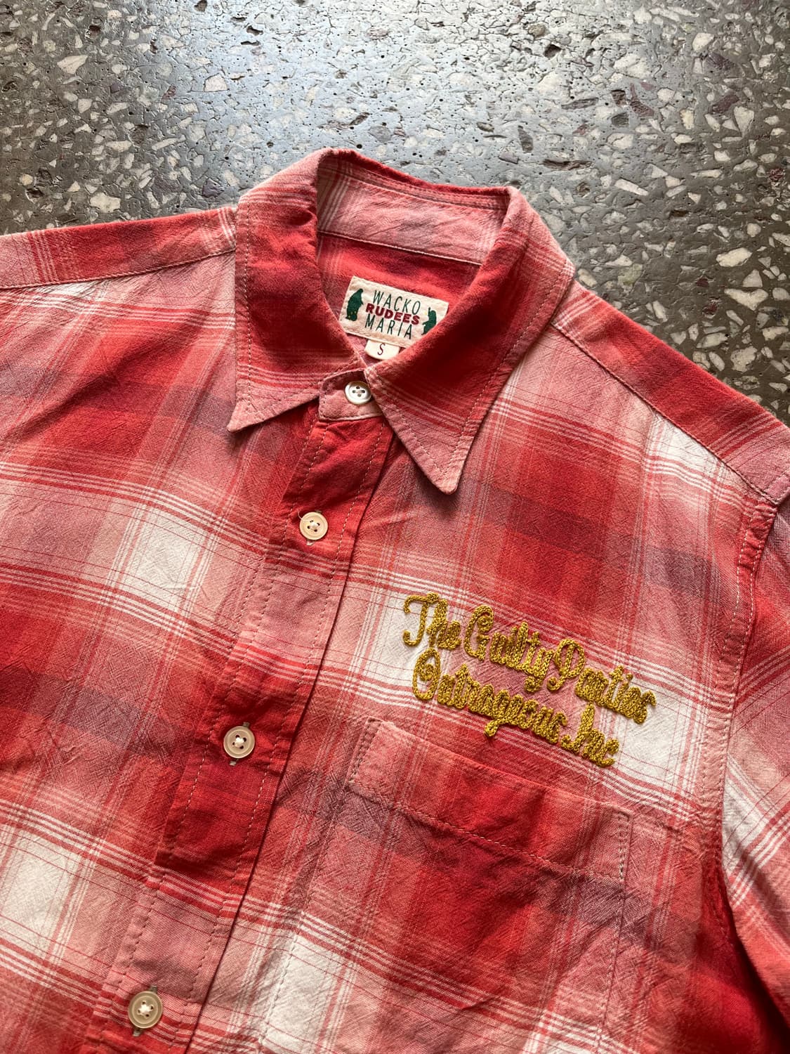 와코마리아 길티파티스 옴브레 레드 체크셔츠 상품이미지6