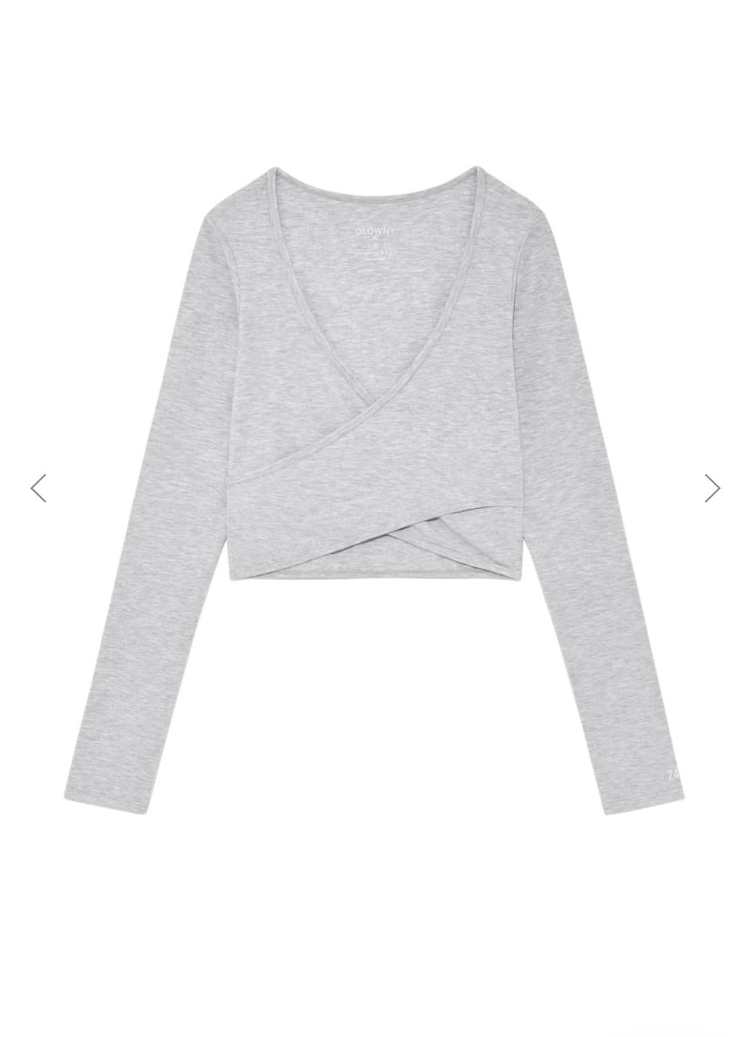 AIR WRAP LONG SLEEVE (WHITE MELANGE) 상품이미지1