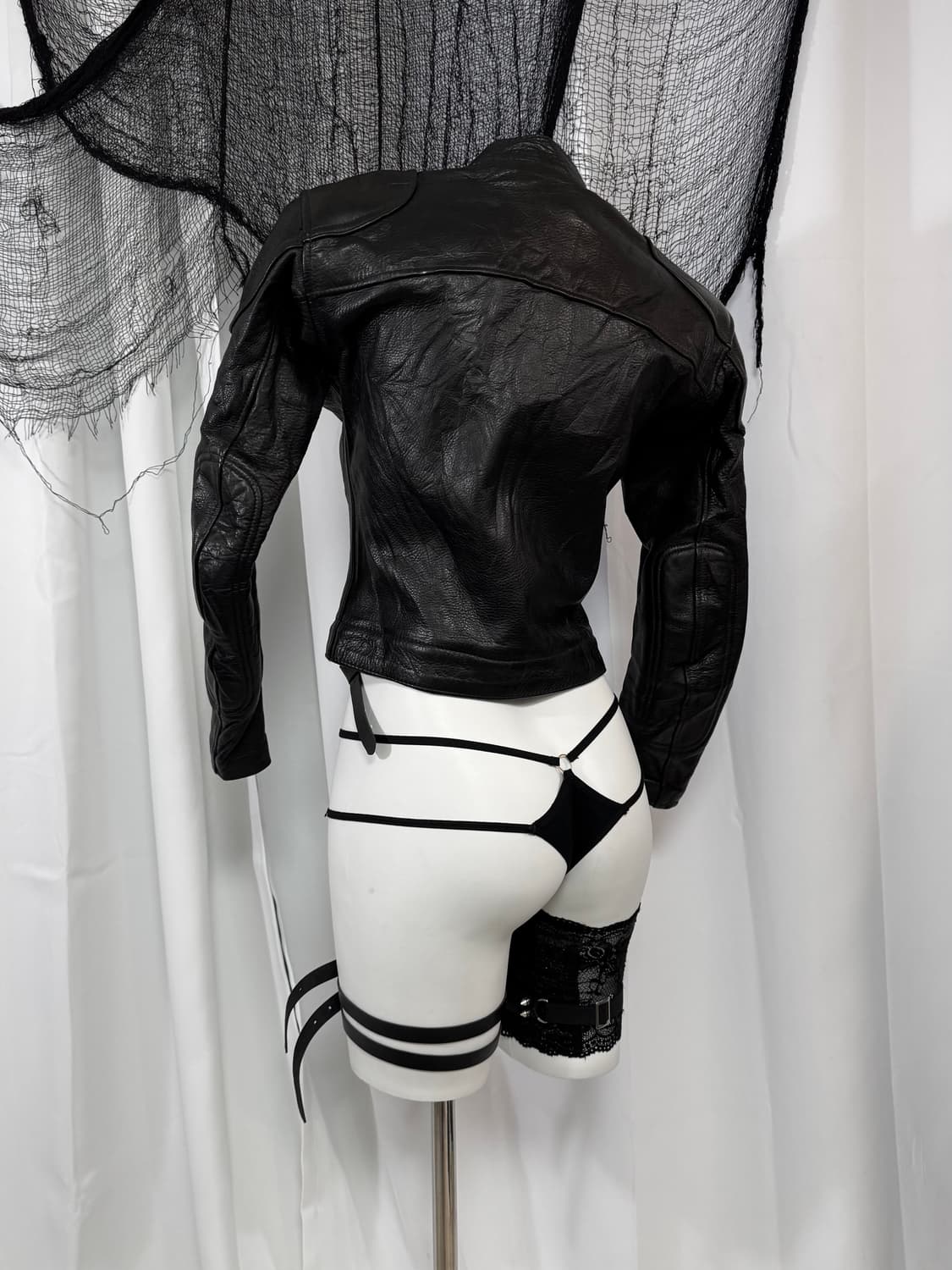 biker crop jacket 상품이미지5