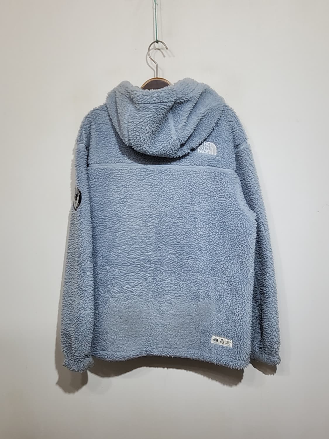 (L) 노스페이스 플리스 점퍼 하늘색 뽀글이 후리스 후드자켓  상품이미지7