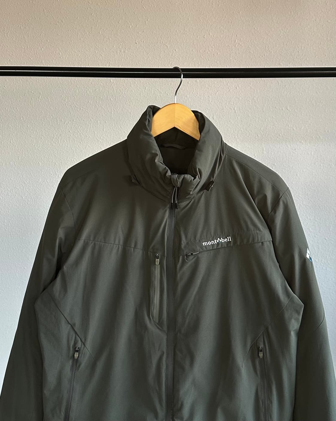 [L]몽벨 mont-bell 2레이어 카키 패딩 자켓 상품이미지2
