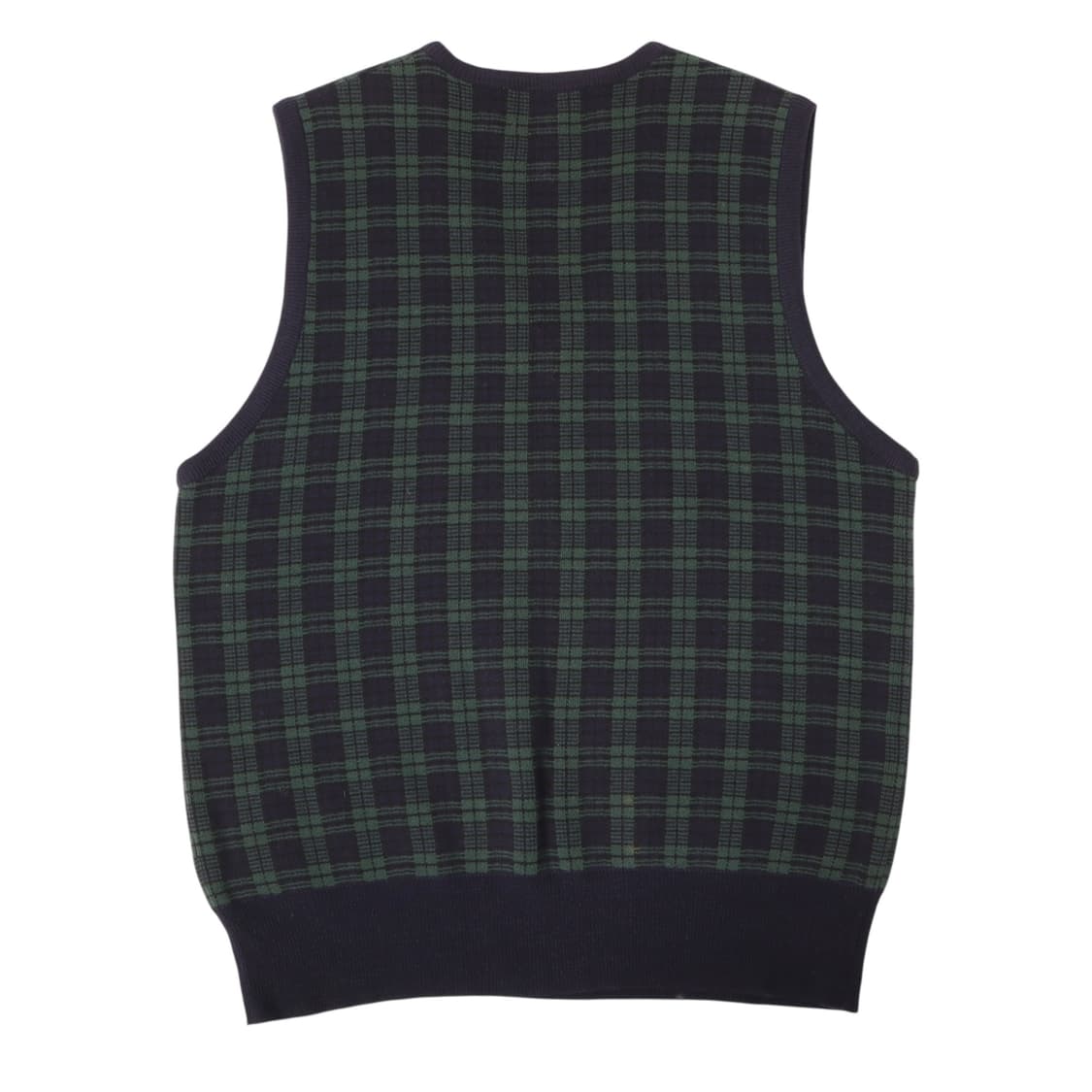 90s 폴로 랄프로렌 그린 타탄체크 니트 베스트 상품이미지5