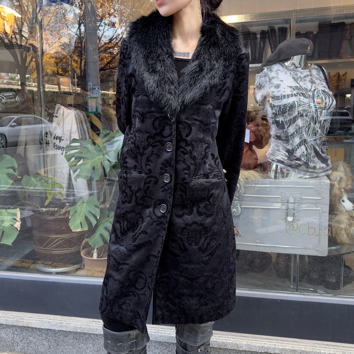 00s 조지 바로크 페이크 퍼 코트 상품이미지9