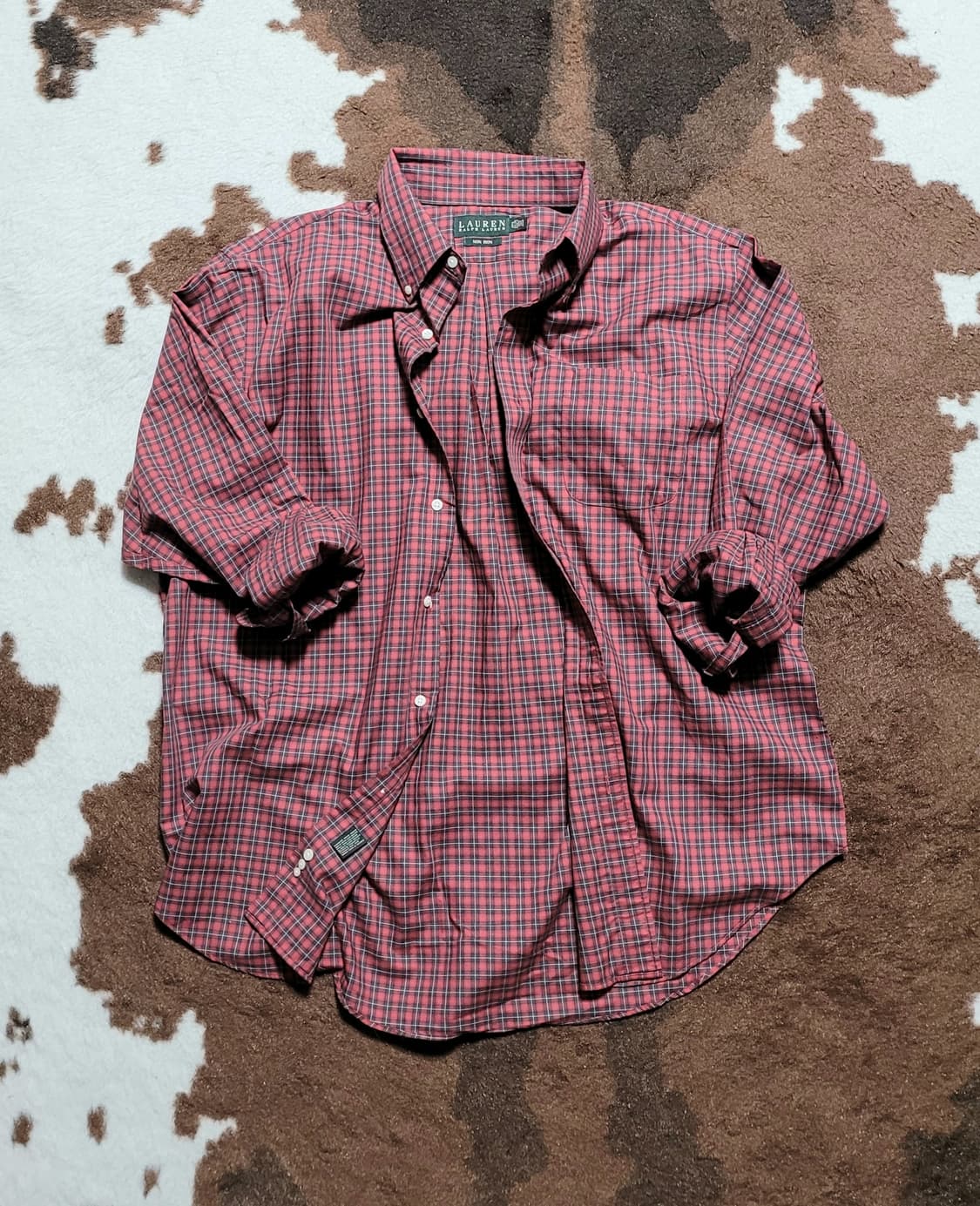 폴로 랄프로렌 남성용 체크 남방(XL) 상품이미지1