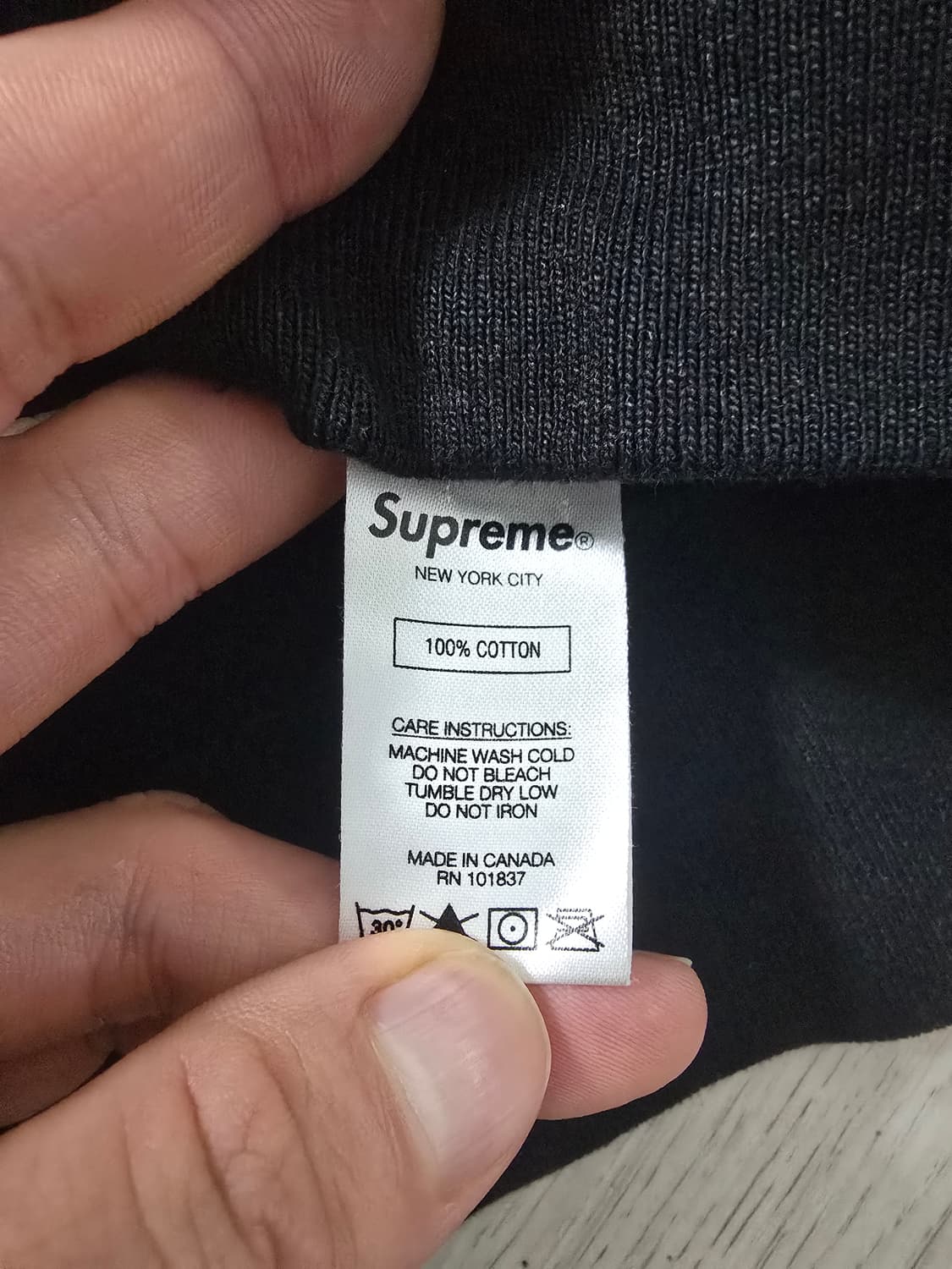 (정품) 슈프림 X 카우스 박스로고 후드 L (명품 남자 후드집업 맨투맨 상품이미지4