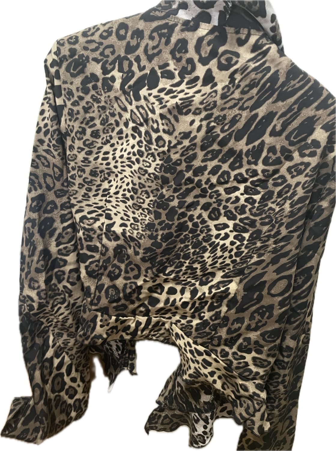 y2k 갸루깔 호피 프릴 블라우스 상품이미지2