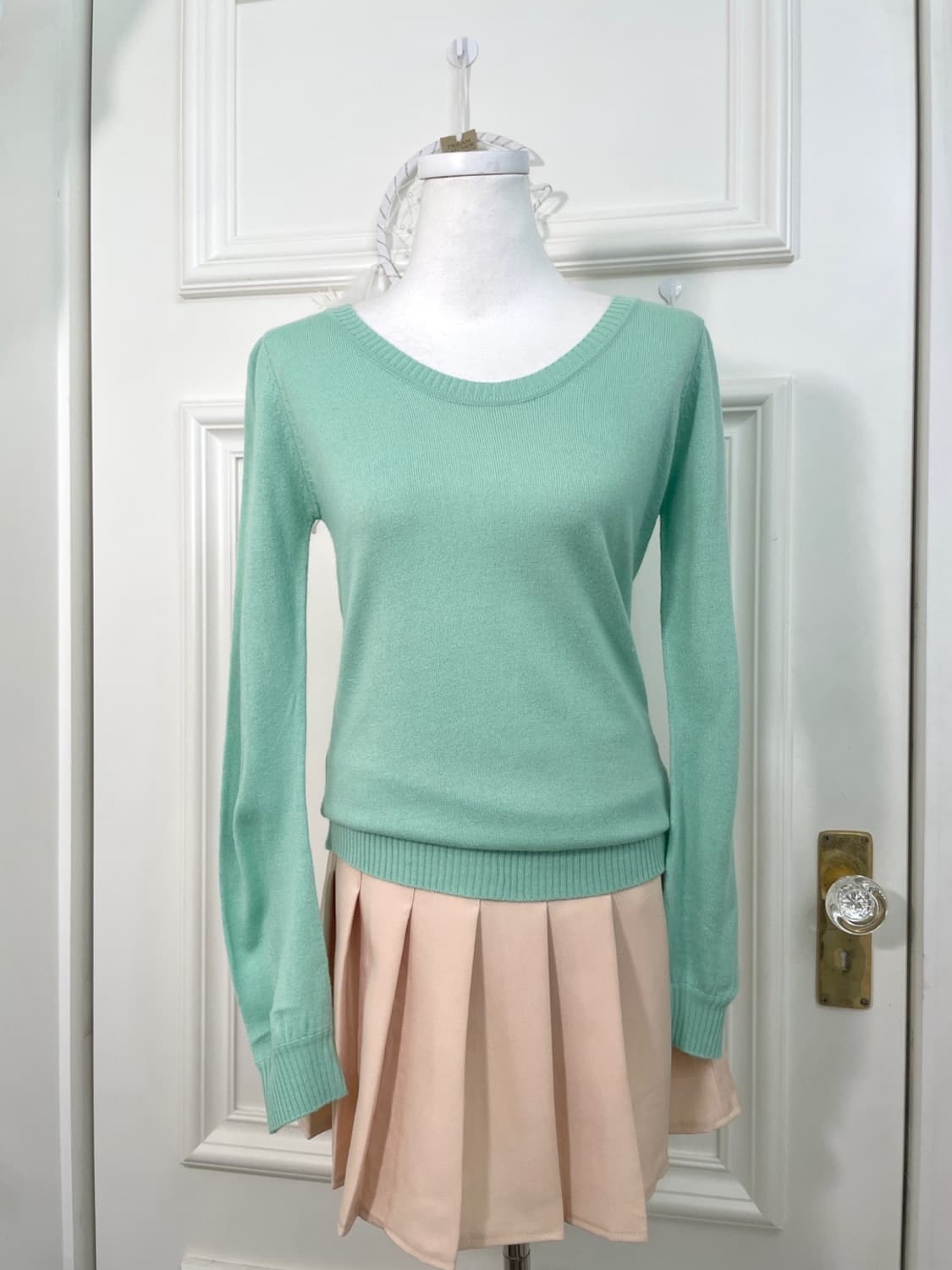 mint slim line knit top(size-M) 상품이미지1