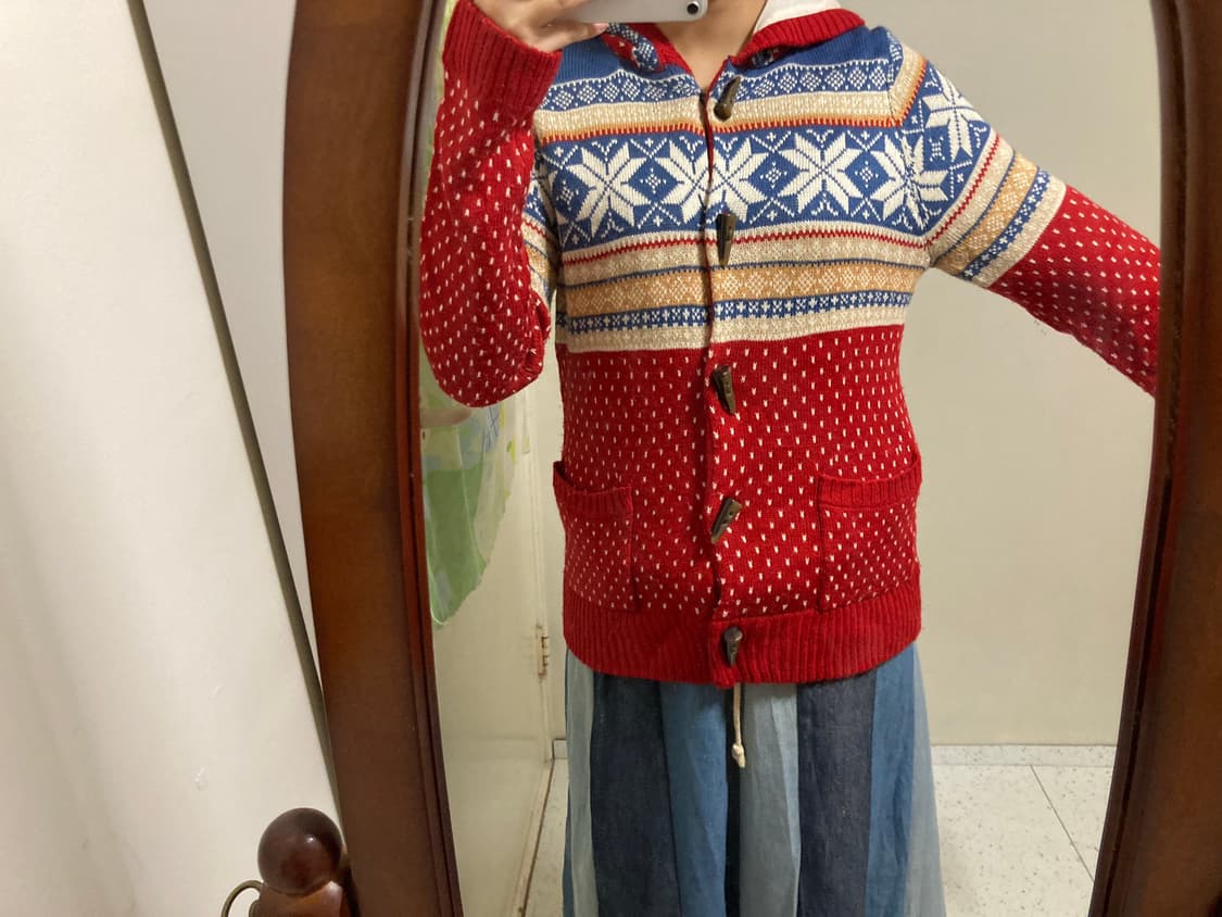 눈꽃 후드 떡보끼 가디건 상품이미지5