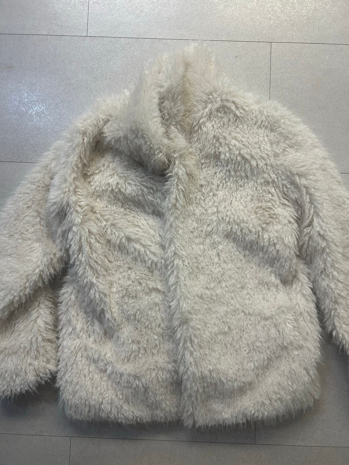 시눈 퍼자켓 크림 새상품 상품이미지4