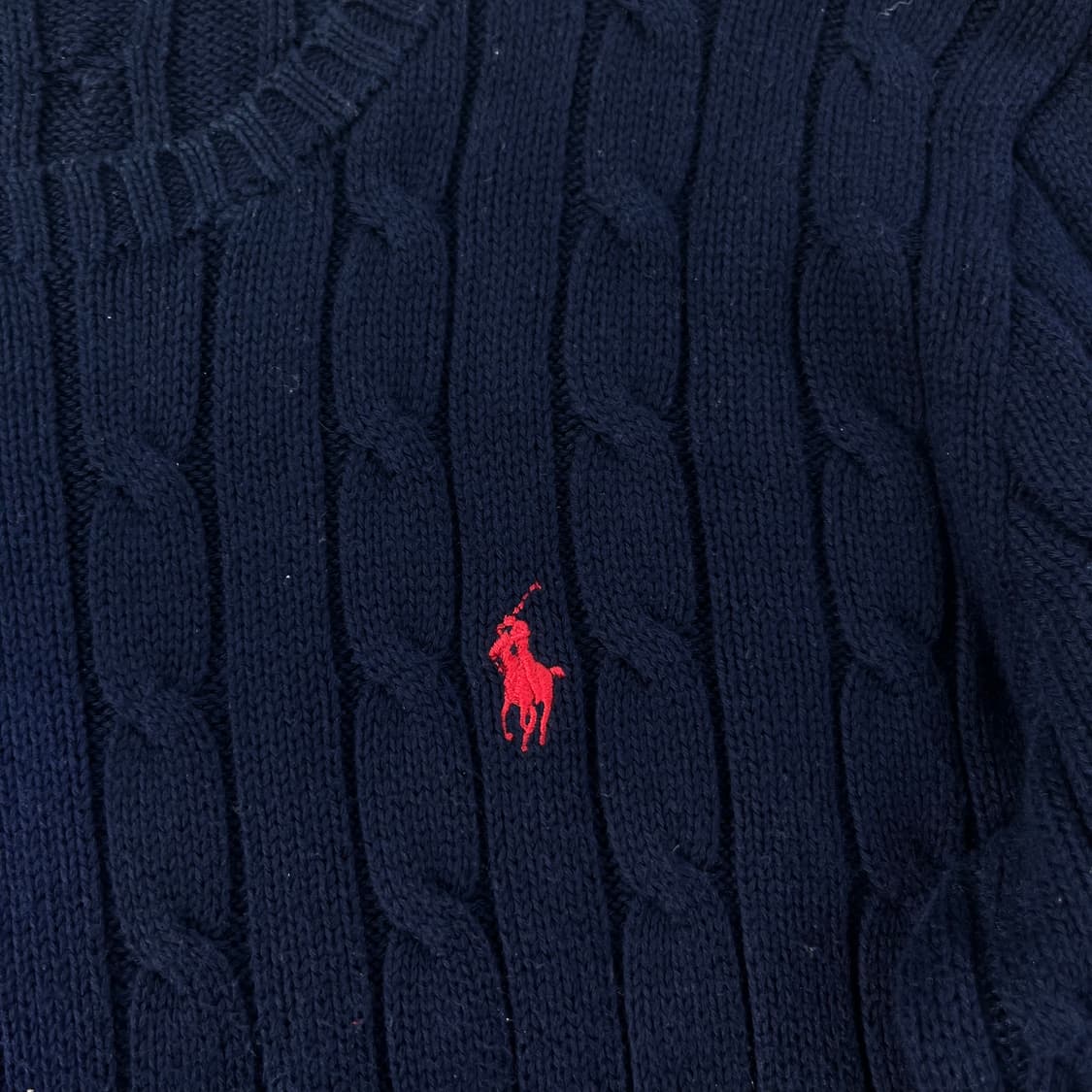 95 폴로랄프로렌 꽈배기 네이비 니트 상품이미지3