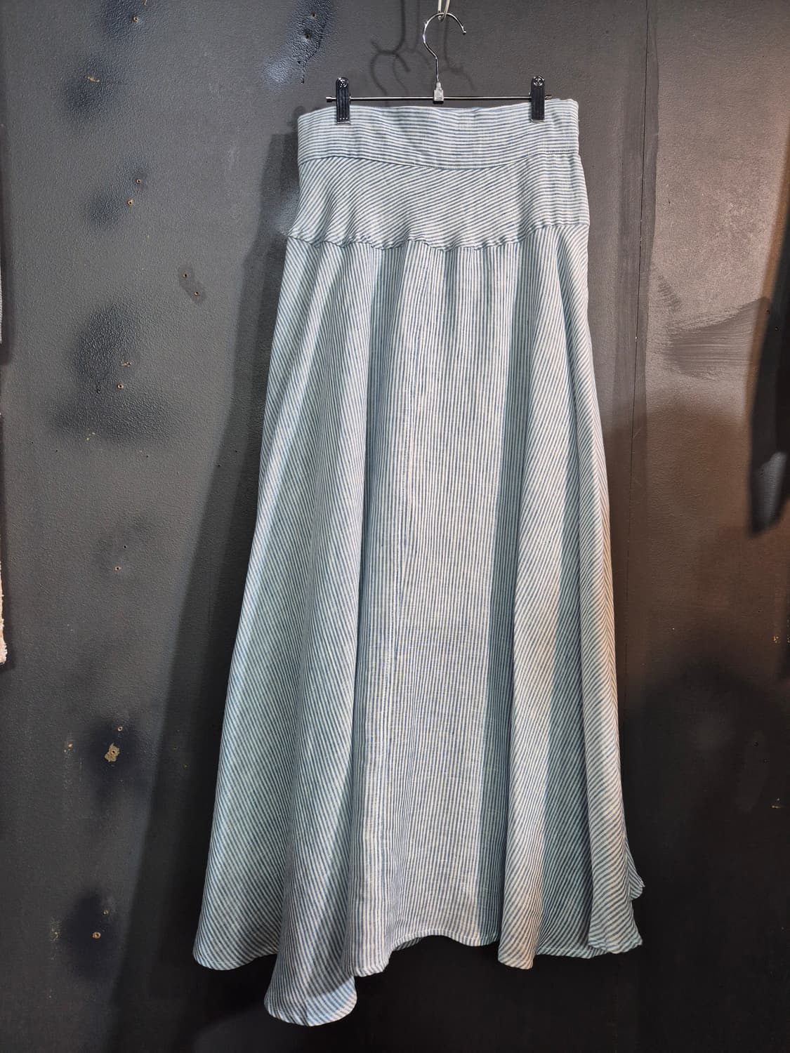 스트라이프 마원단  랩 스커트 55 66 77 상품이미지2