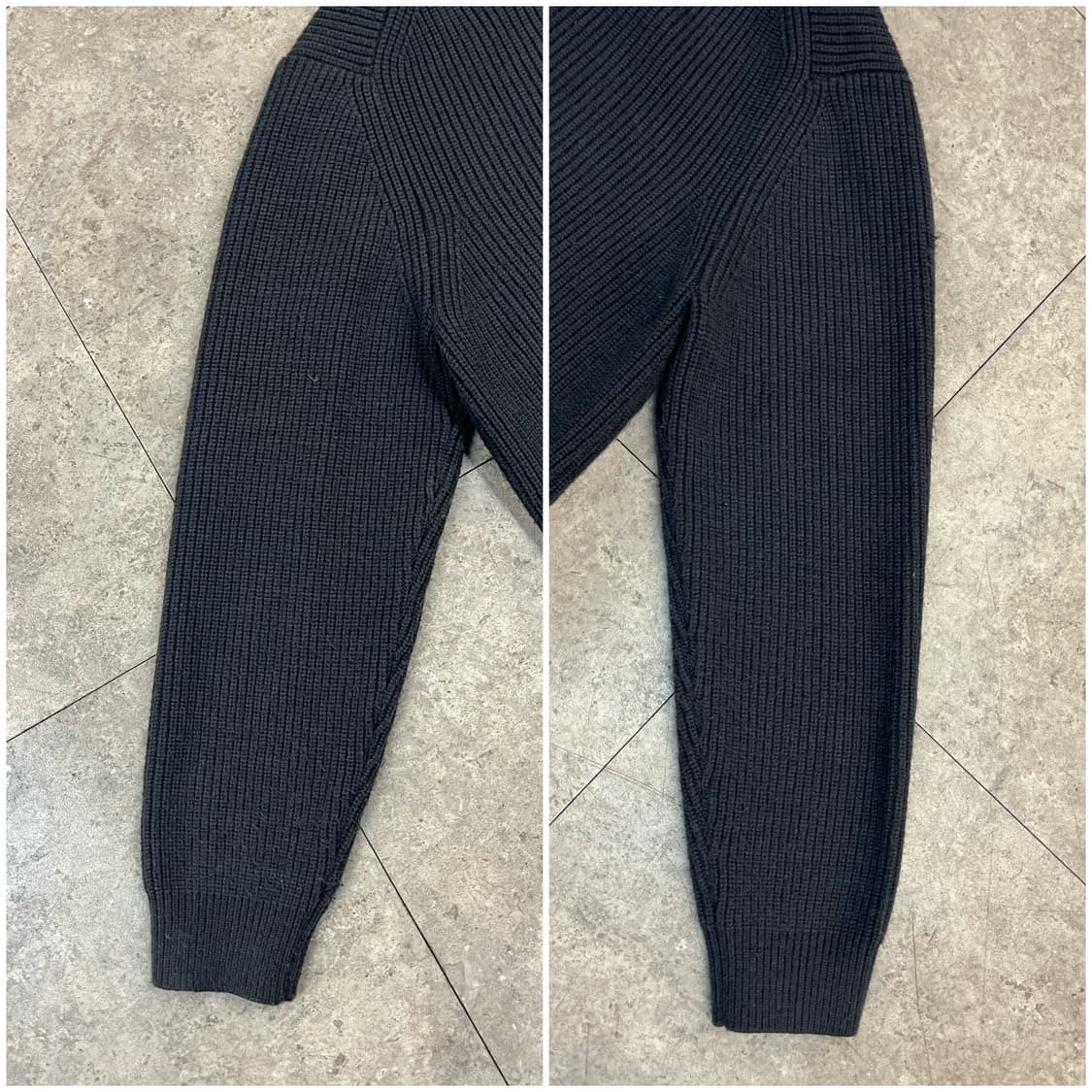 수아레 니트 카라 투웨이 집업 차콜 #csz3552 상품이미지8