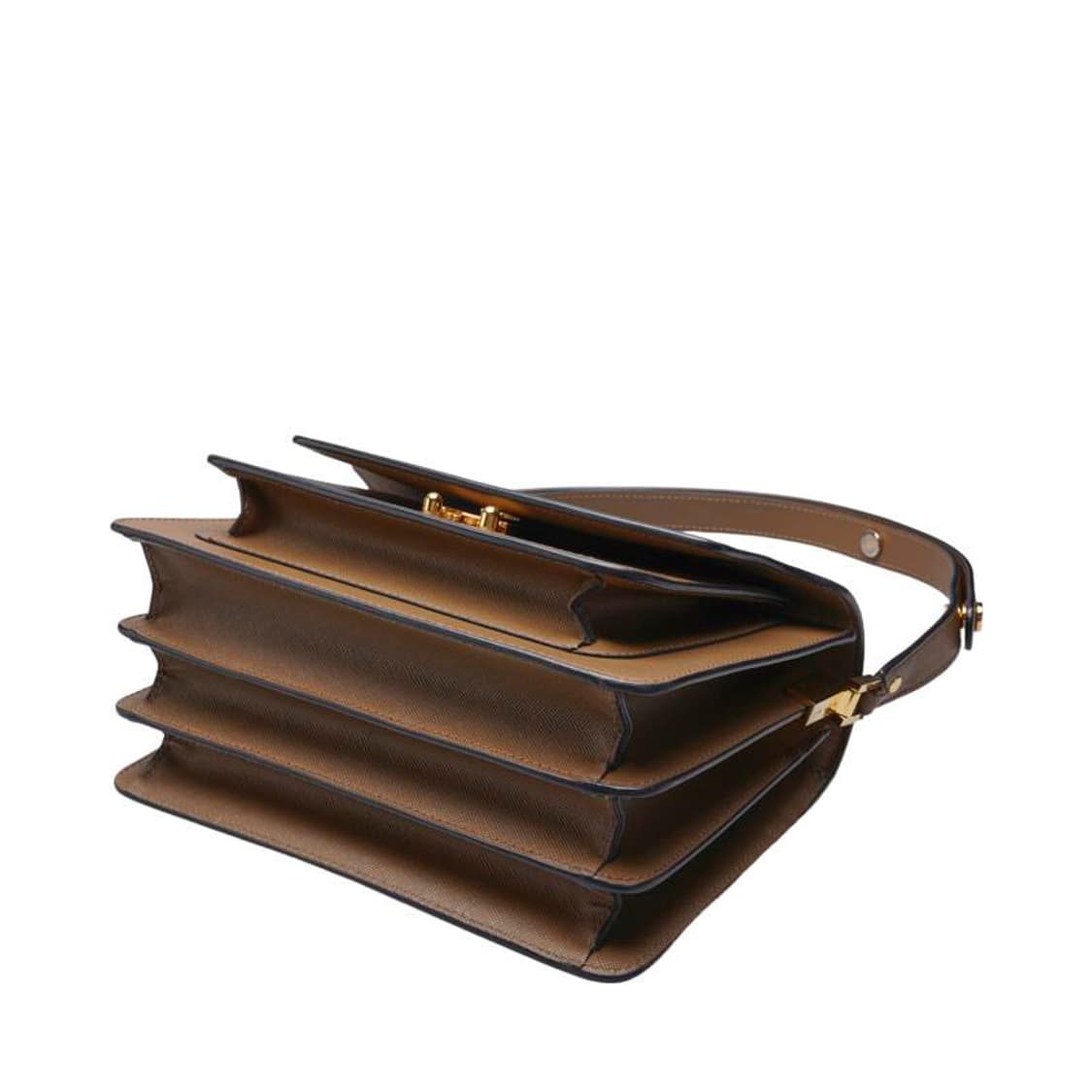 (중고) 마르니 브라운 사피아노 트렁크 미듐 숄더백 상품이미지3