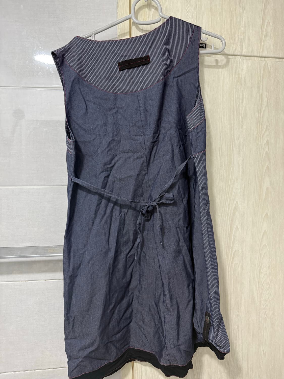 빈티지 데님프린팅 원피스 상품이미지3