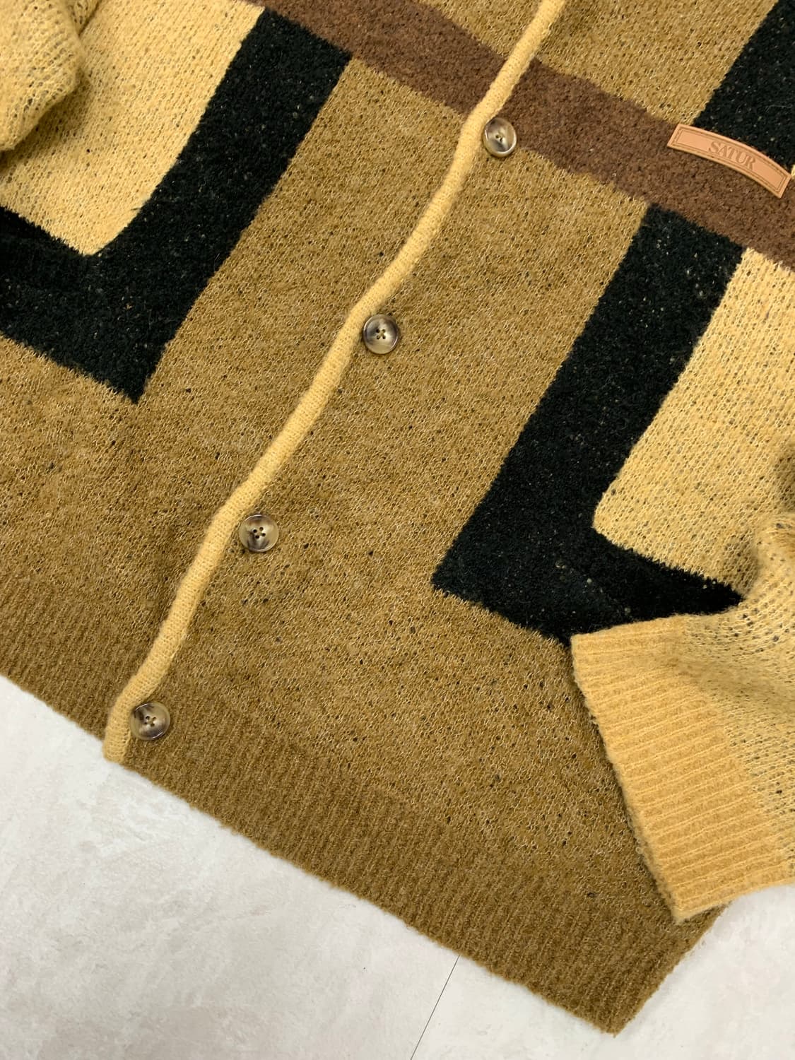 Satur 패턴 니트 가디건 #374 상품이미지3