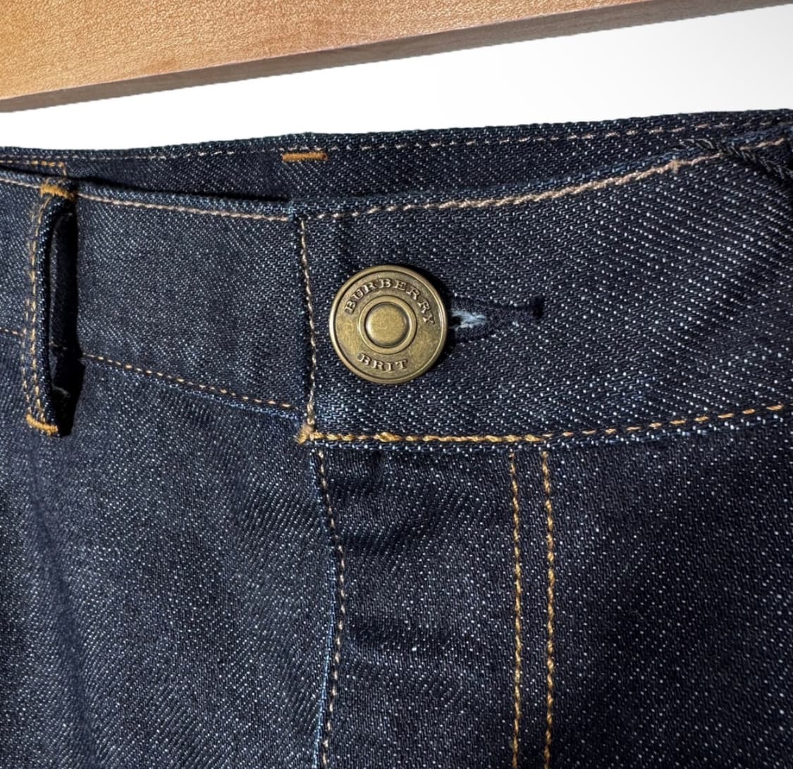 [36] 버버리 여성 데님 미디 치마 스커트 인디고 블루 44820912 상품이미지4