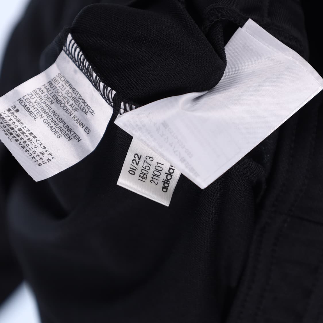 L 새상품 아디다스 블랙 트랙탑 져지 N7393 상품이미지5