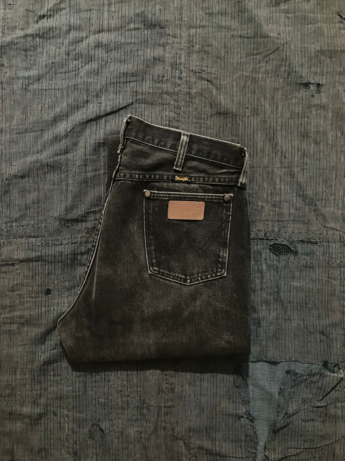 🇺🇸 90s USA 빈티지 랭글러 13MWZWK 블랙 데님 팬츠 상품이미지1