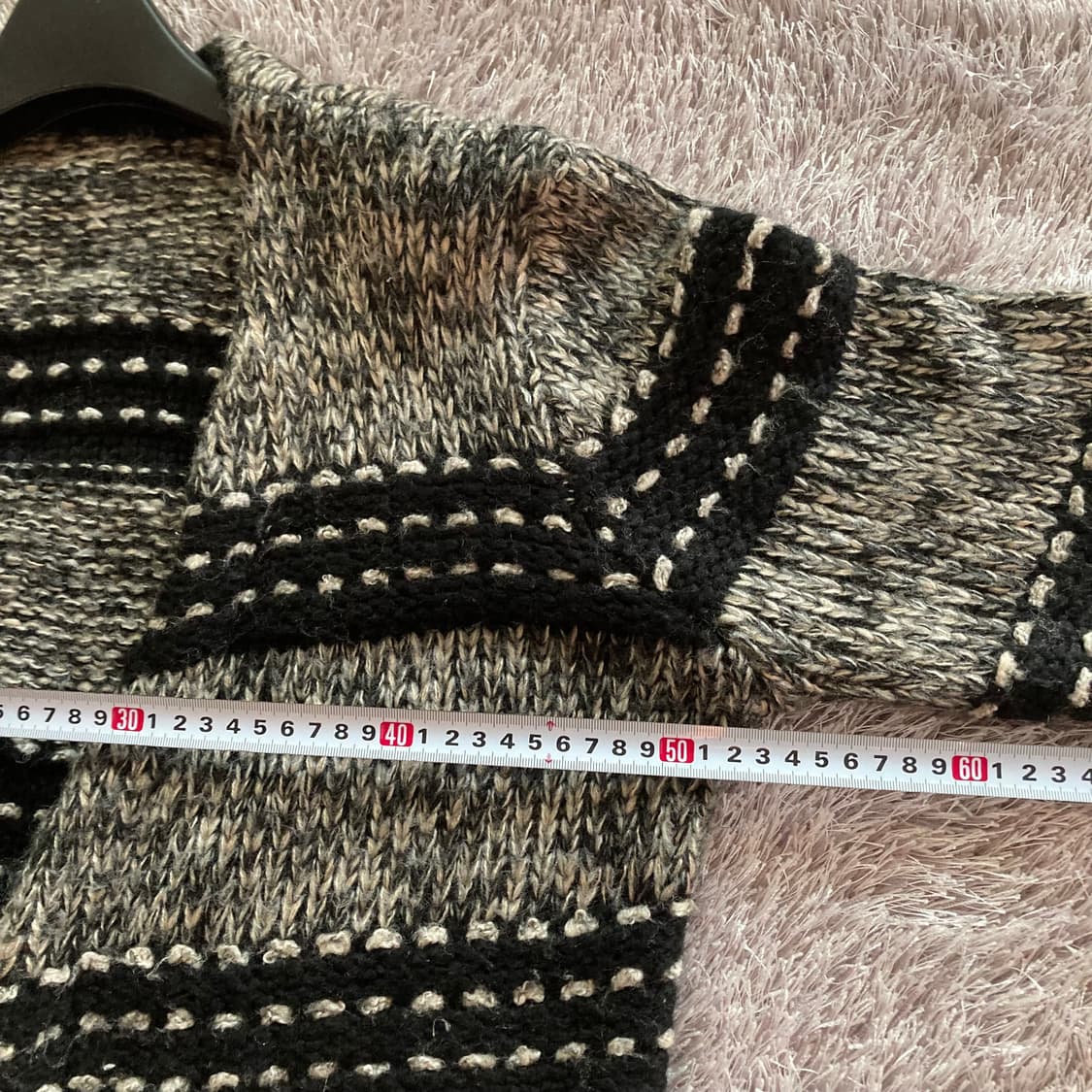 도톰 루즈핏 롱 니트 가디건 (총장 90 / 가슴 50) 상품이미지7