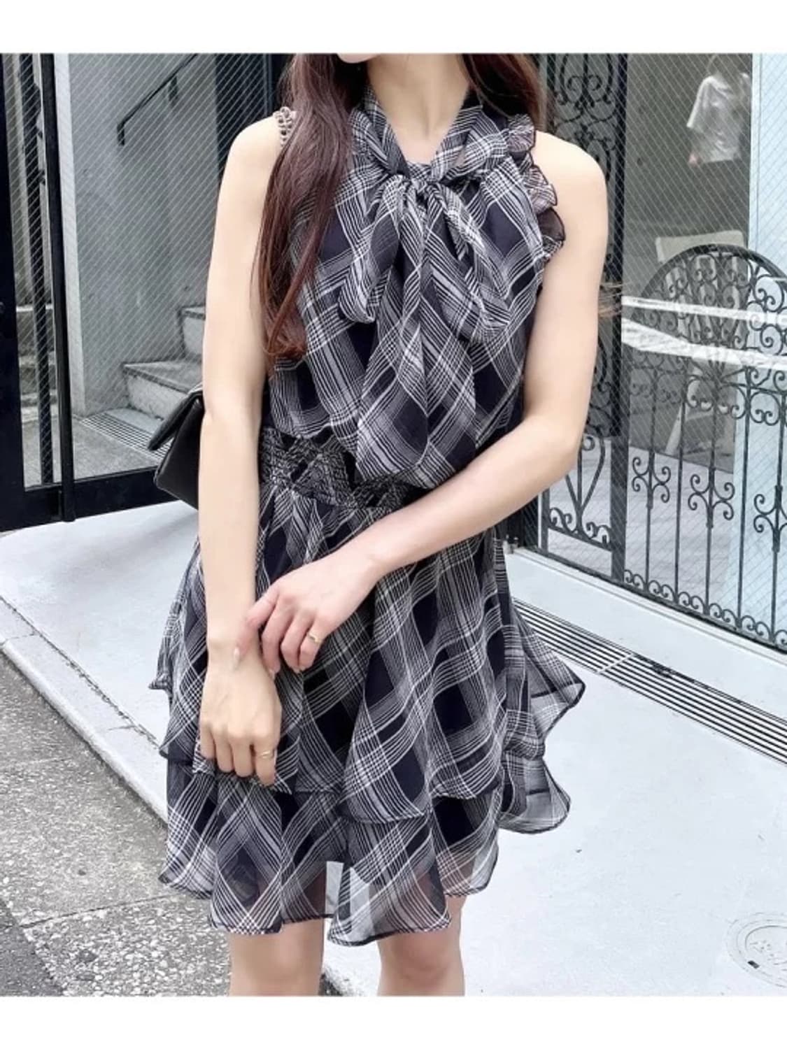 INGNI 잉그니 일브 체크 3WAY 미니원피스 상품이미지1