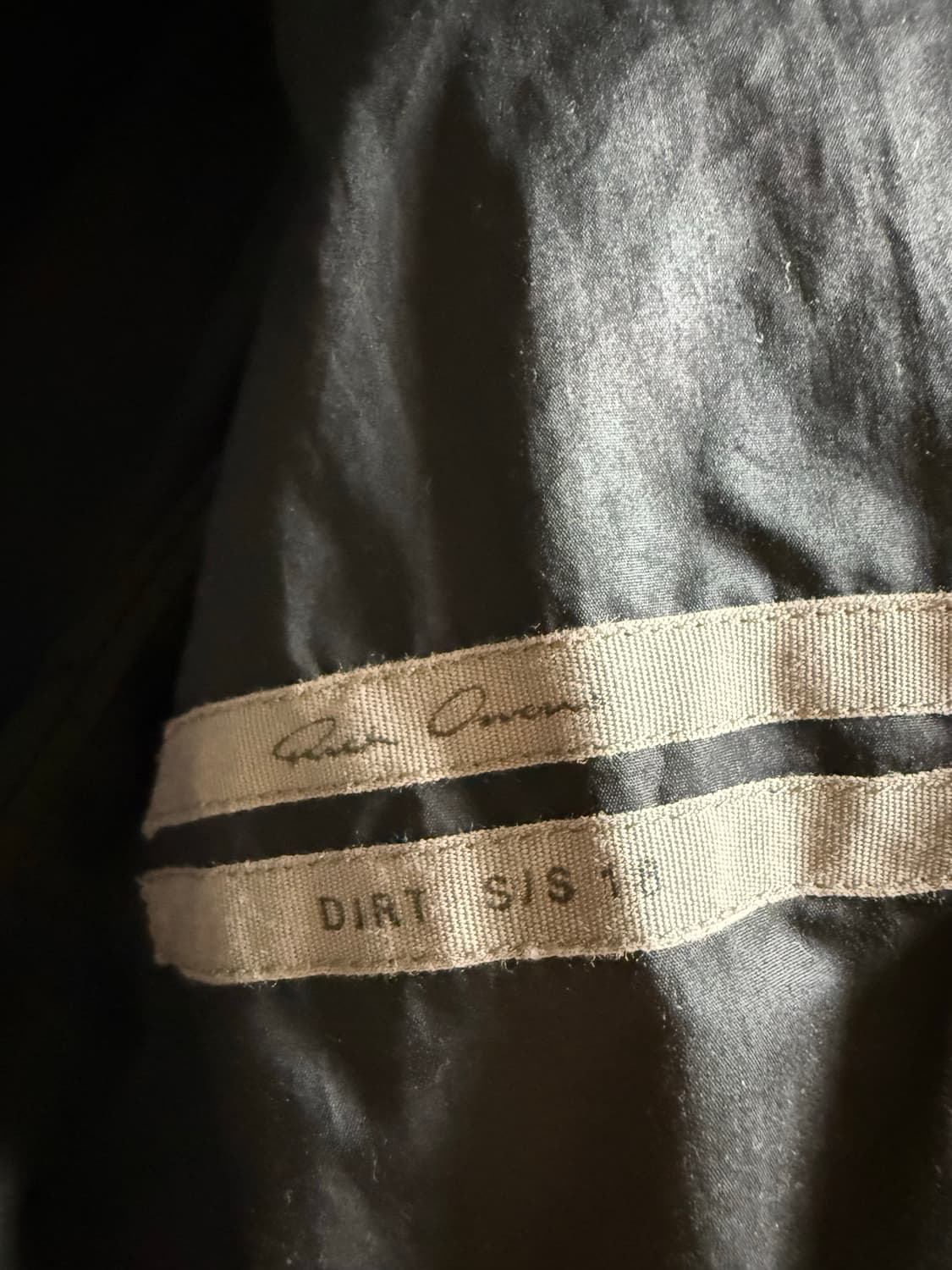 릭오웬스 나일론 싱글 롱 블레이저 (RM813TP015) 상품이미지6